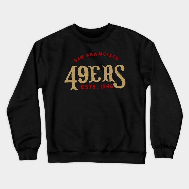 San Francisco 49eeeers 06 Crewneck Sweatshirt by Very Simple Graph